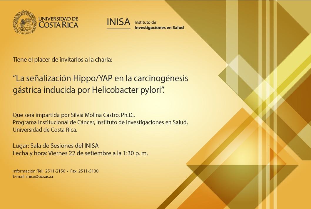  Ph.D. Silvia Molina Castro, Programa Institucional de Cáncer, Instituto de Investigaciones en …