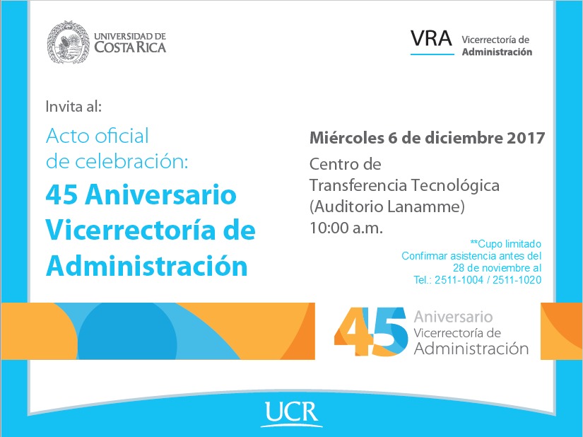  Fecha de la actividad: Miércoles 6 diciembre, 10:00 a. m. en el Auditorio Lanamme. 