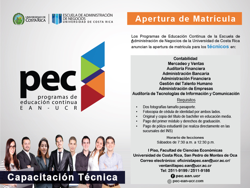 Cursos: Programas de Capacitación en Administración de Negocios Otros requisitos de matrícula (aplica para todos lostécnicos): dos fotografías tamaño …