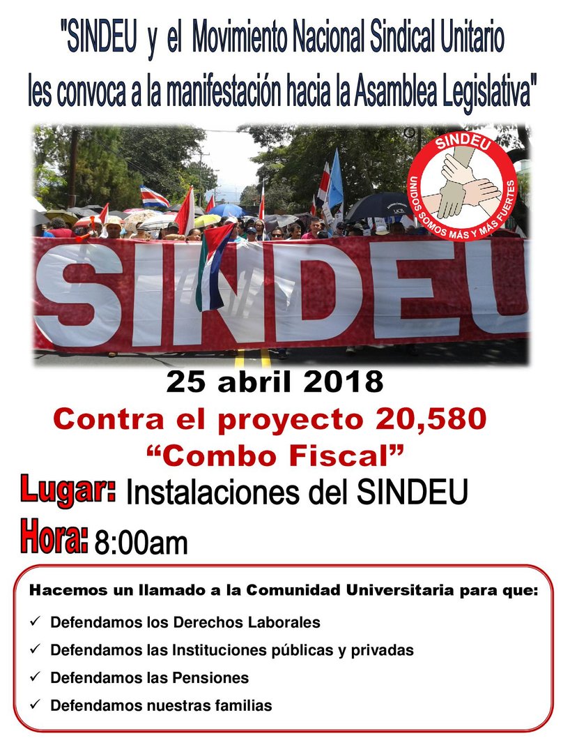  Hacemos un llamado a la Comunidad Universitaria para que:  Defendamos los derechos laborales …