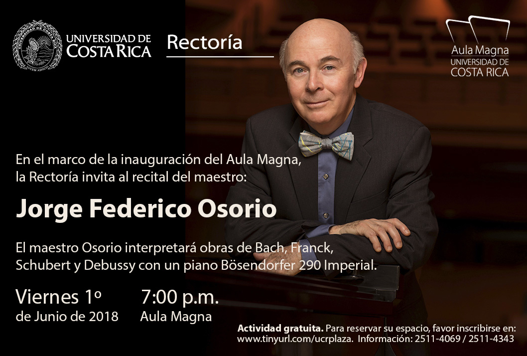  El maestro Jorge Federico Osorio - Oficial es uno de los más eminentes pianistas de nuestros …