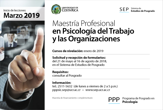  Maestría Profesional en Psicología del Trabajo y las Organizaciones Inicio de lecciones: marzo …