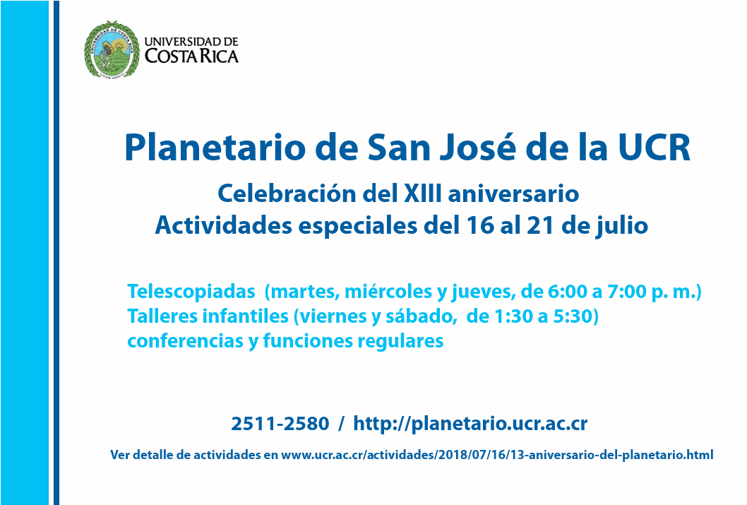  Tendremos conferencias, talleres para niños (as) y otros.  Ver detalles en el documento adjunto …