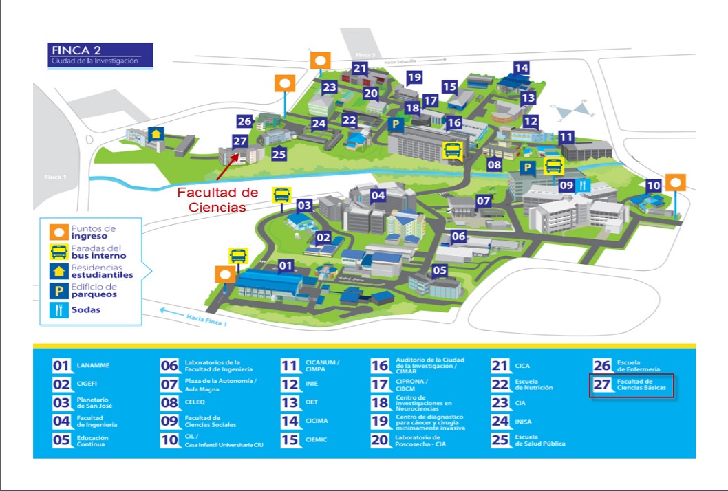  Se adjunta mapa con la nueva ubicación del edificio de la Facultad de Ciencias: aulas y …