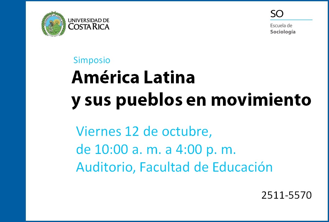  Conversatorio: Reflexiones sobre movimientos sociales actuales, de 10:00 a.m. a 12:00m. Panel: …