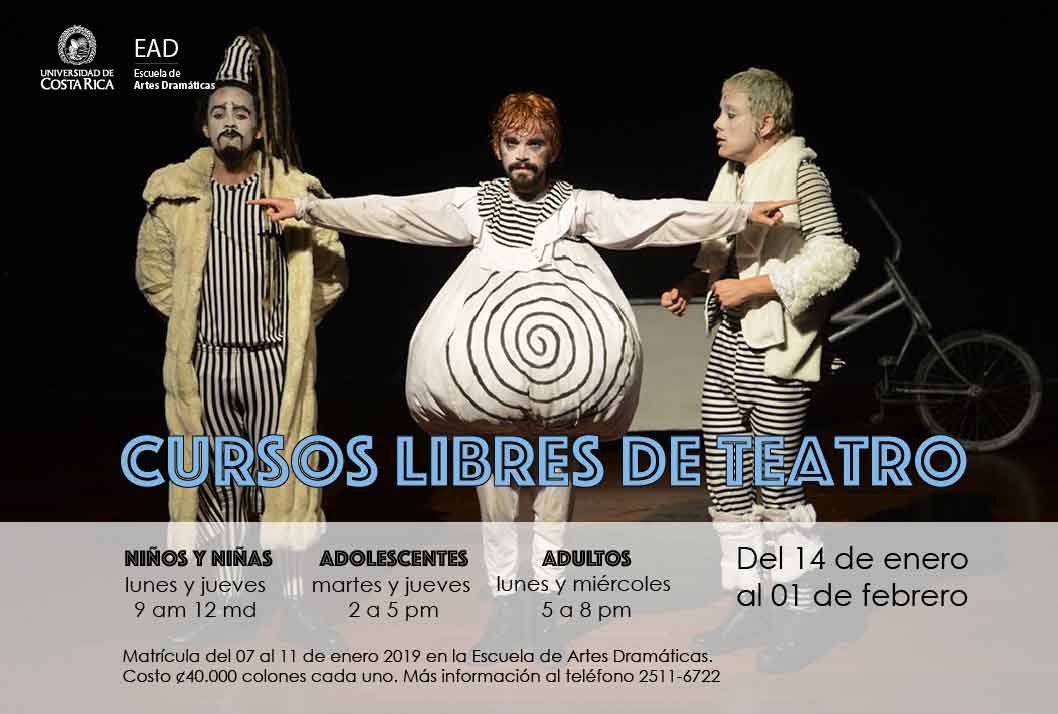  Los cursos se impartirán del 14 de enero al 1 de febrero. 