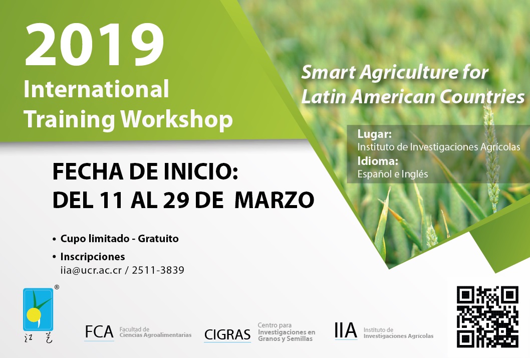  Duración: del 11 al 29 de marzo en el Auditorio UCAGRO, Instituto de Investigaciones Agrícolas …