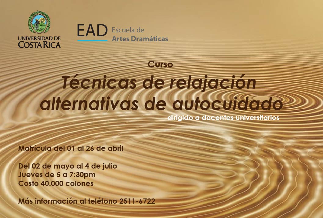  Duración: del 2 de mayo al 4 de julio, los jueves de 5:00 a 7:30 p. m. en la Escuela de Artes …