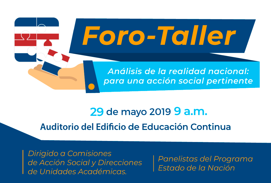  Fecha del Foro-Taller: Miércoles 29 de mayo, de  9:00 a. m. a 4:00 p. m. en el Auditorio del …