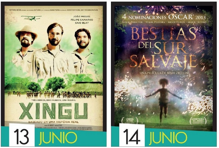  Jueves 13 de junio. Película: "Xingu." (2012. Brasil. Drama) Viernes 14 de junio. …