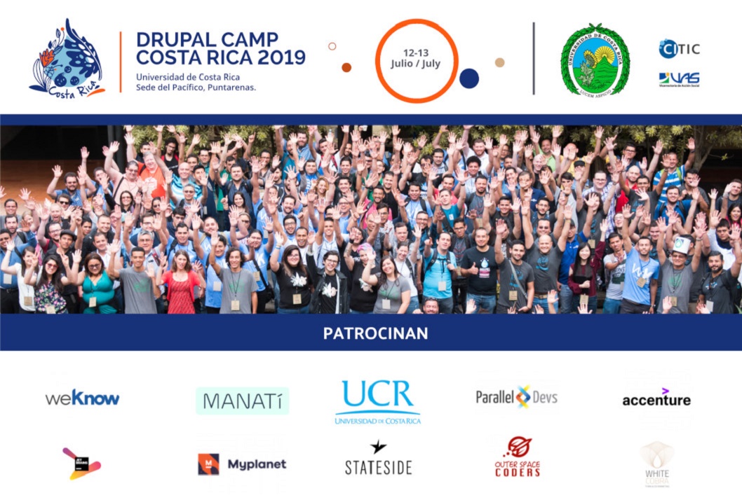  El Drupal Camp Costa Rica 2019 se realizará los días 12 y 13 de julio en la Sede del Pacífico …