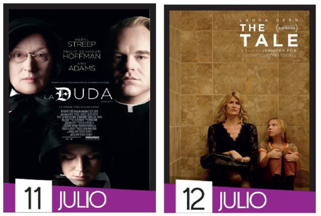  Jueves 11 de julio, 6:30 p. m.  Película: La Duda (2008. EE.UU. Drama) Viernes 12 de julio, 6:30 …
