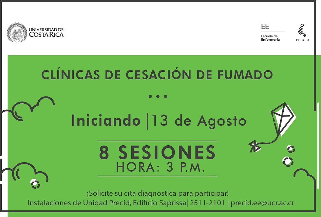  Para participar en las Clínicas de Cesación de Fumado se requiere una cita previa para realizar …