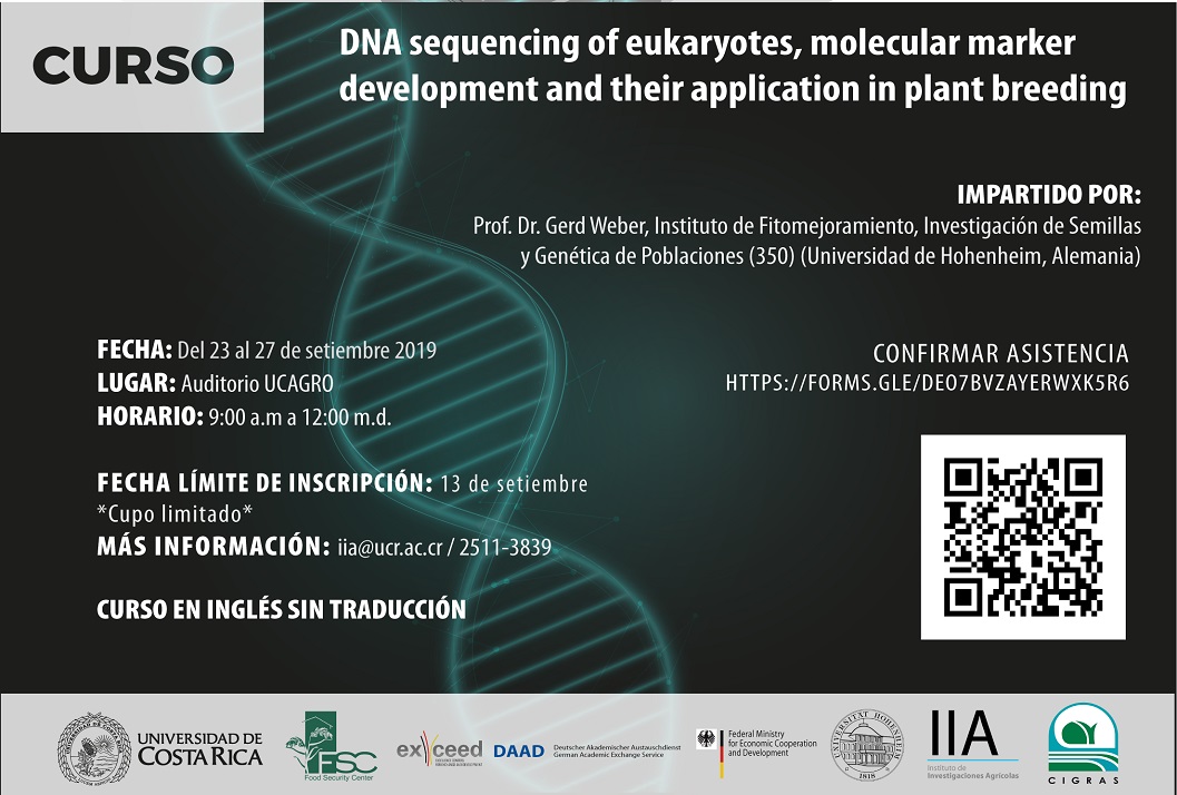  Duración: del 23 al 27 de setiembre, del 9:00 a. m. a 12:00 m. en el auditorio UCAGRO, Facultad …