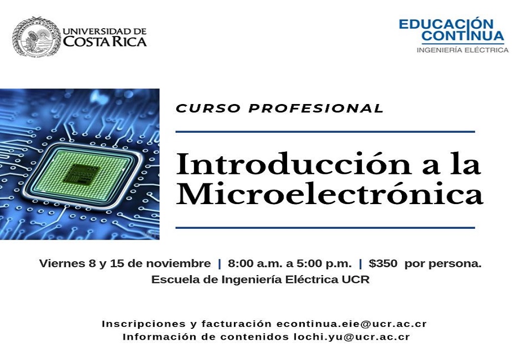  Duración: Viernes 8 y 15 de noviembre, de 8:00 a. m. a 5:00 p. m. en la Escuela de Ingeniería …