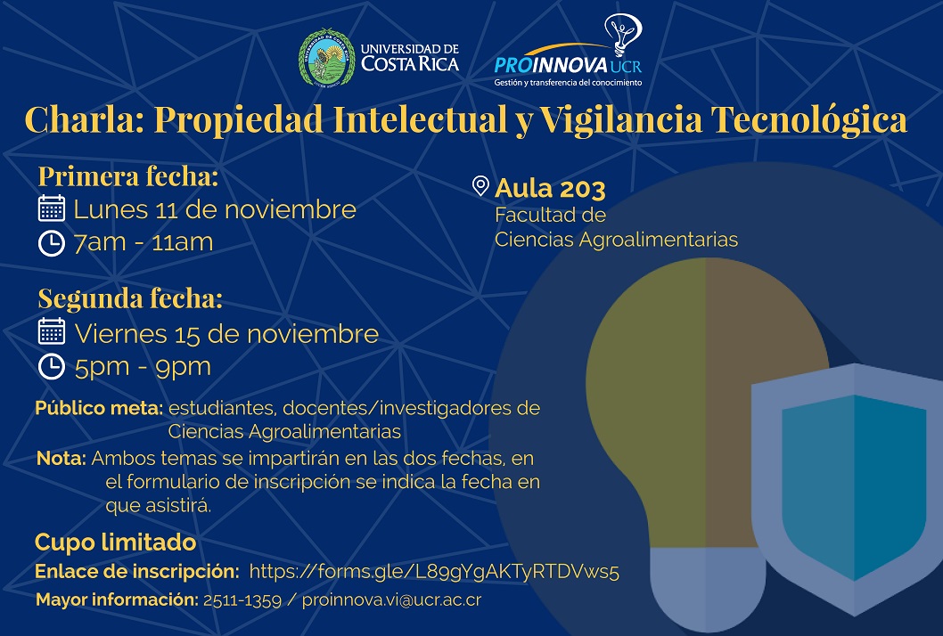  La misma charla se impartirá en dos fechas distintas: lunes 11 de noviembre (7:00 a. m. - 11:00 …