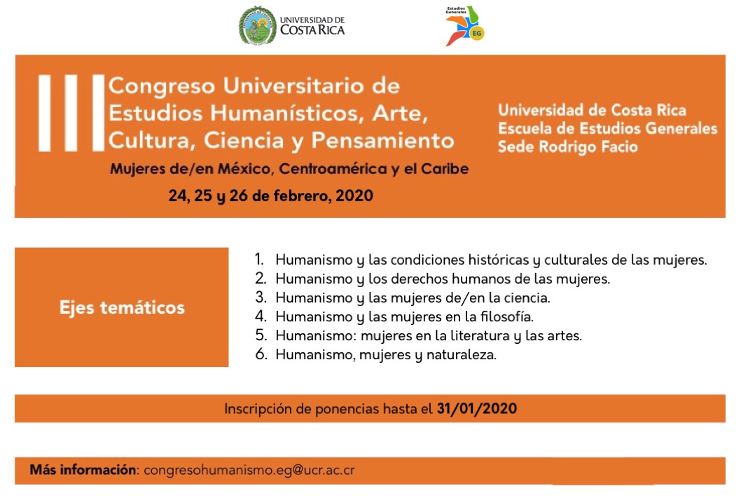  Duración: 24, 25 y 26 de febrero de 2020 en el auditorio Abelardo Bonilla, Escuela de Estudios …