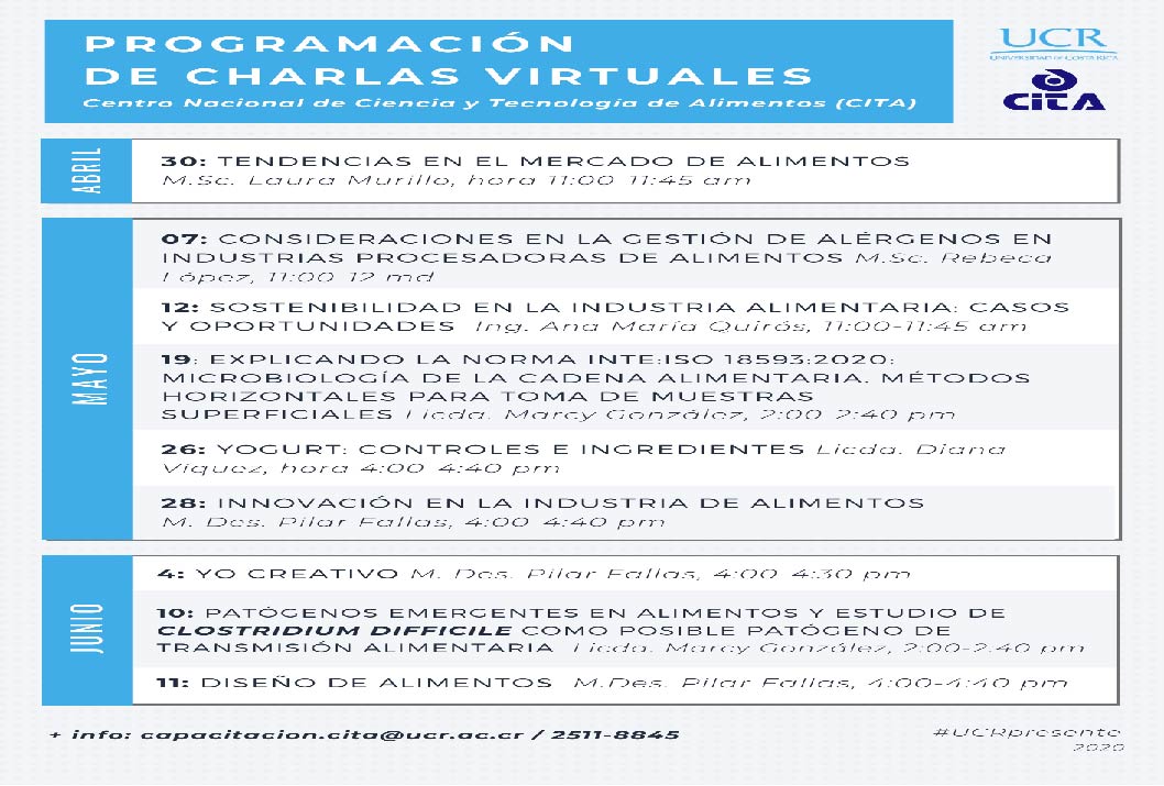  Duración: jueves 30 de abril, de 11 a 11:45 a. m. (virtual) 