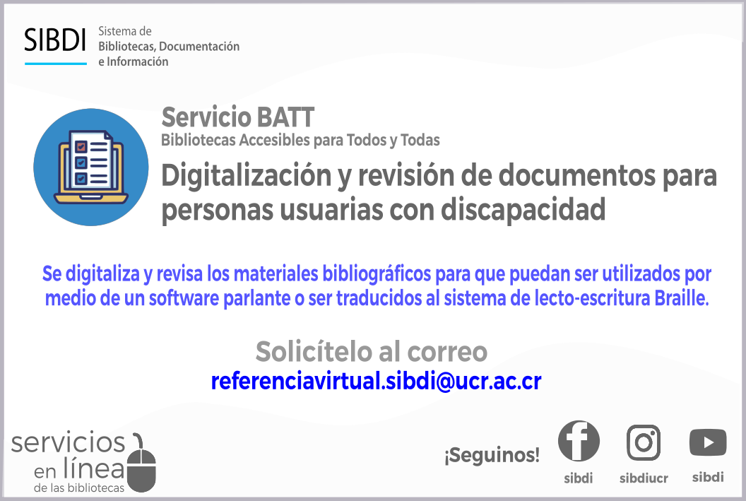  El Sistema de Bibliotecas, Documentación e Información a través del Programa BATT, Bibliotecas …