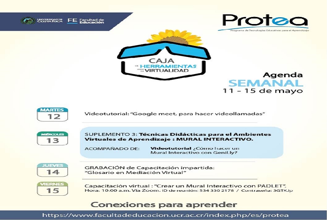  Capacitación virtual: viernes 15 de mayo, 10:00 a. m. Vía ZOOM Datos reunión Vía ZOOM: ID de …