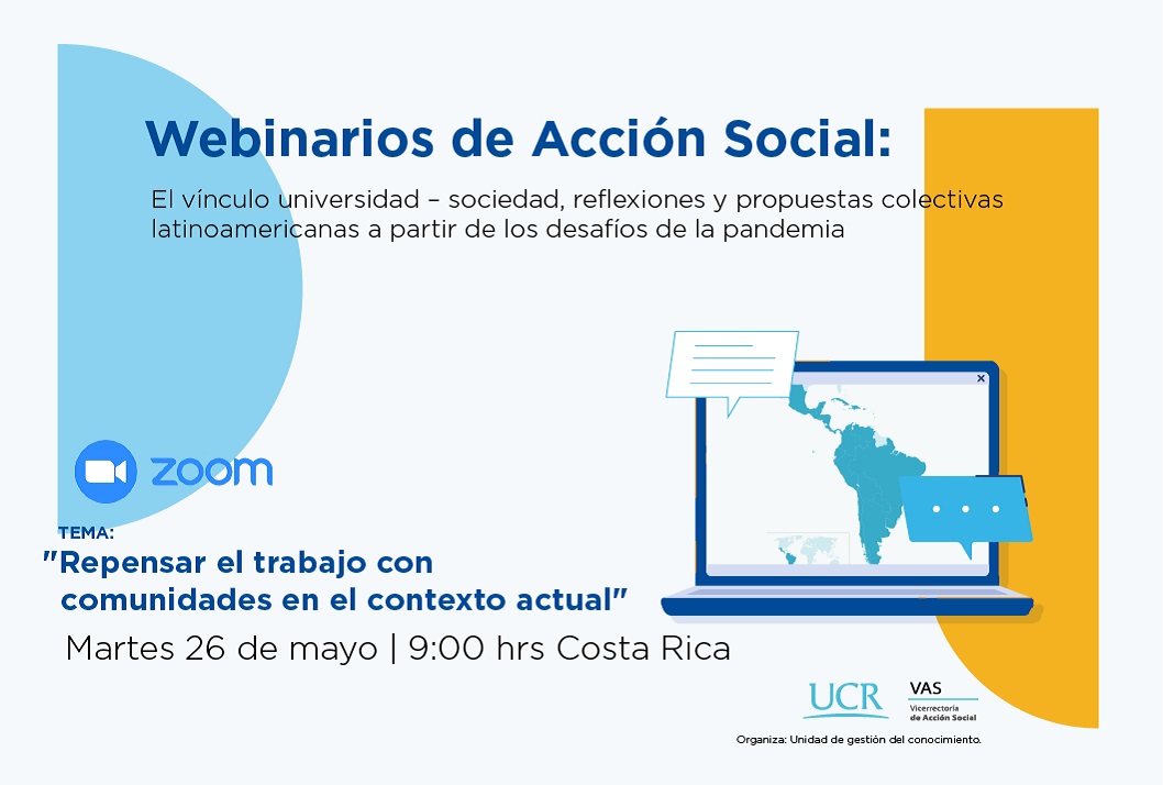  Cupos limitados. Inscripciones en el portal de Acción Social: https://accionsocial.ucr.ac.cr/ 