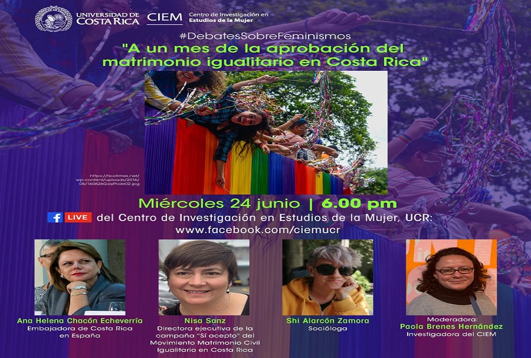  Se transmitirá por facebook Live del Centro de Investigación en Estudios de la Mujer, UCR: …