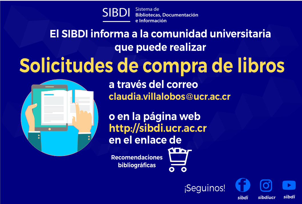  El Sistema de Bibliotecas, Documentación e Información, (SIBDI) informa a la comunidad …