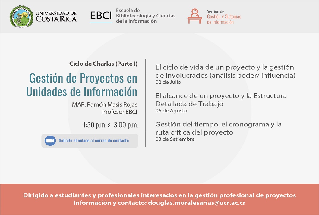  2 de julio: El ciclo de vida de un proyecto y la gestión de involucrados (análisis poder/ …