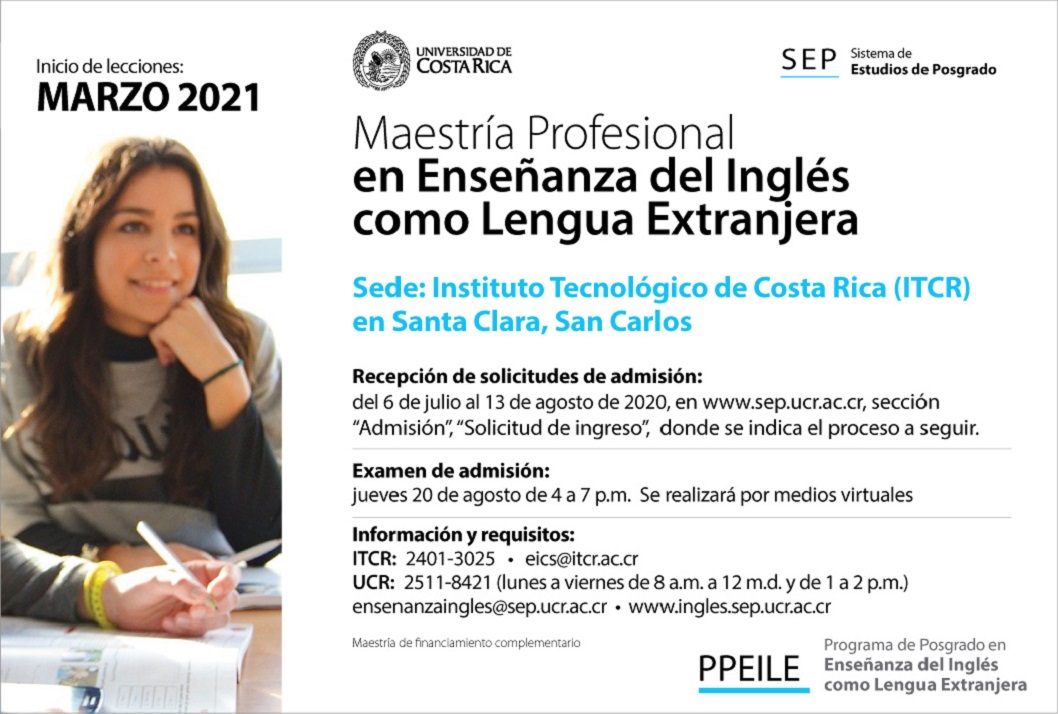  Maestría Profesional en Enseñanza del Inglés como Lengua Extranjera Sede: Instituto Tecnológico …