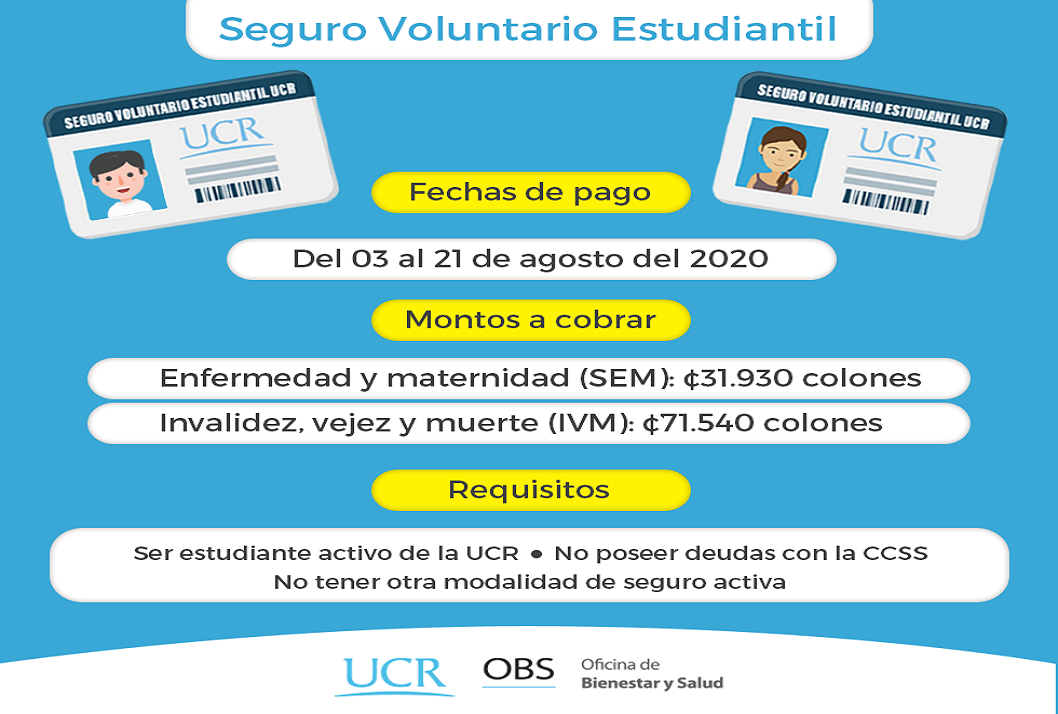  Periodo de cobertura:  agosto a diciembre 2020 Montos a cobrar: Enfermedad y maternidad (SEM): …