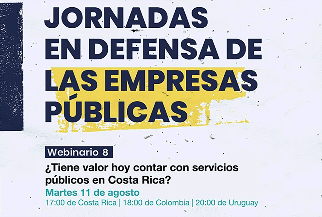  ¿Tiene valor hoy contar con servicios públicos en Costa Rica? Inscríbase en la fecha y horario …