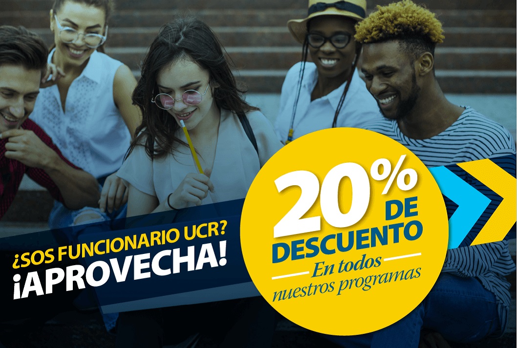  ¡Funcionarios de la UCR esta es su oportunidad de reinventarse! Aprovechá un 20% de descuento en …