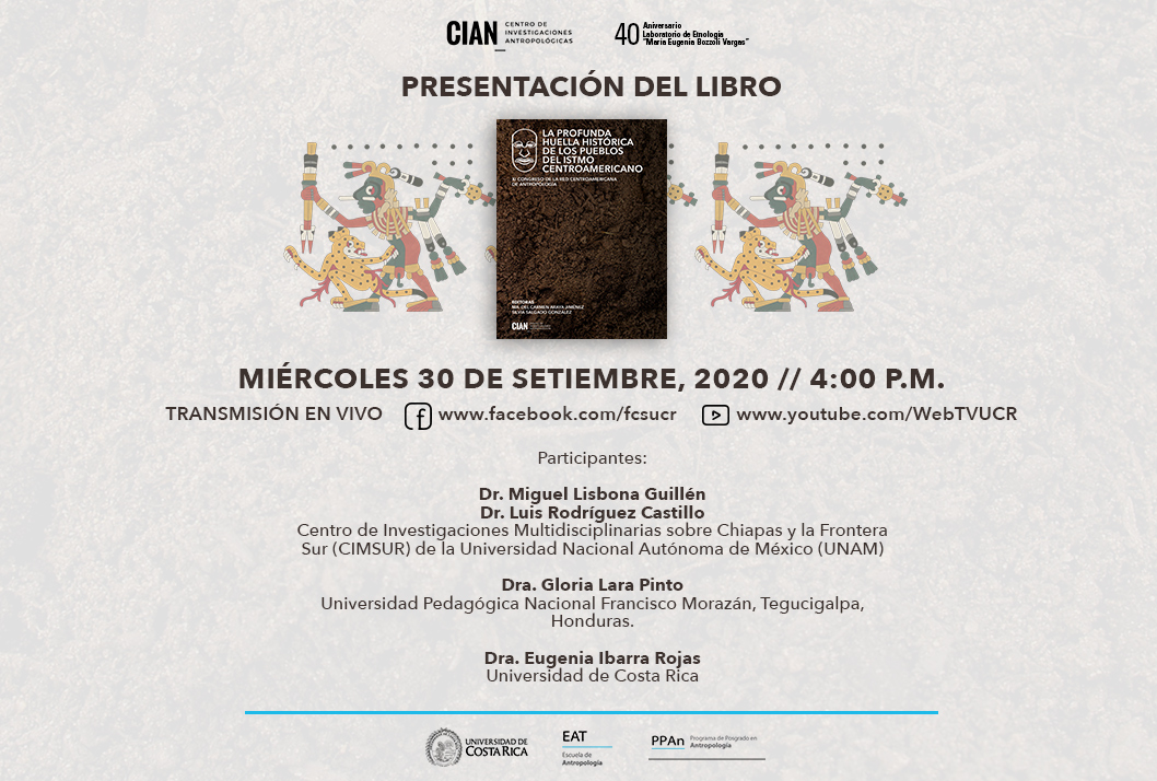  Transmisión en vivo por Facebook: www.facebook.com/fcsucr  y YouTube: www.youtube.com/WebTVUCR 