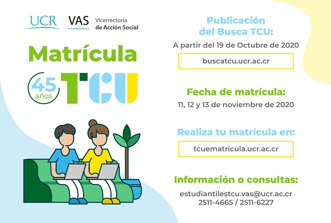  Publicación del Busca TCU a partir del 19 de octubre en buscatcu.ucr.ac.cr 