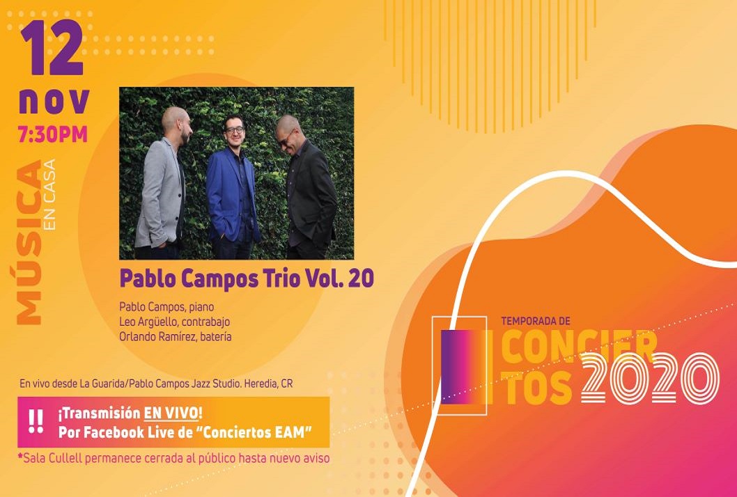  En vivo desde La Guarida / Pablo Campos Jazz Studio en Heredia, Costa Rica, un concierto de jazz …