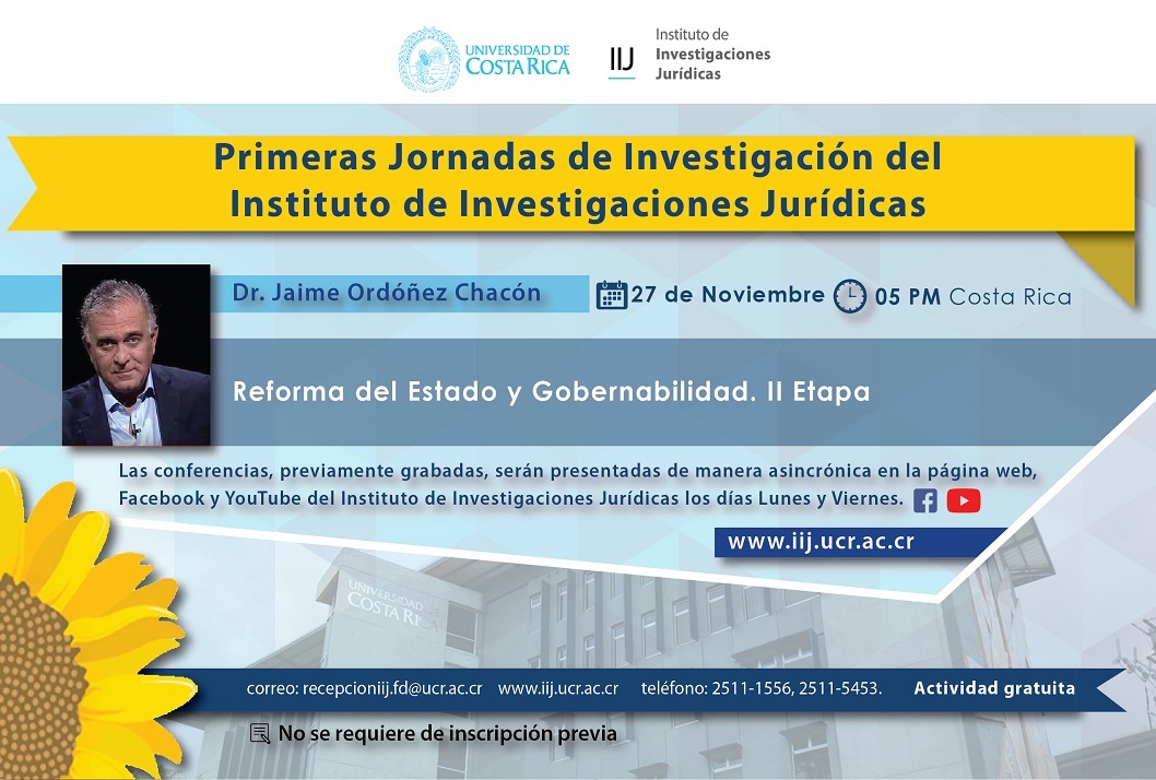  No requiere inscripción previa Visita nuestra página web: https://iij.ucr.ac.cr/ Suscríbete al …