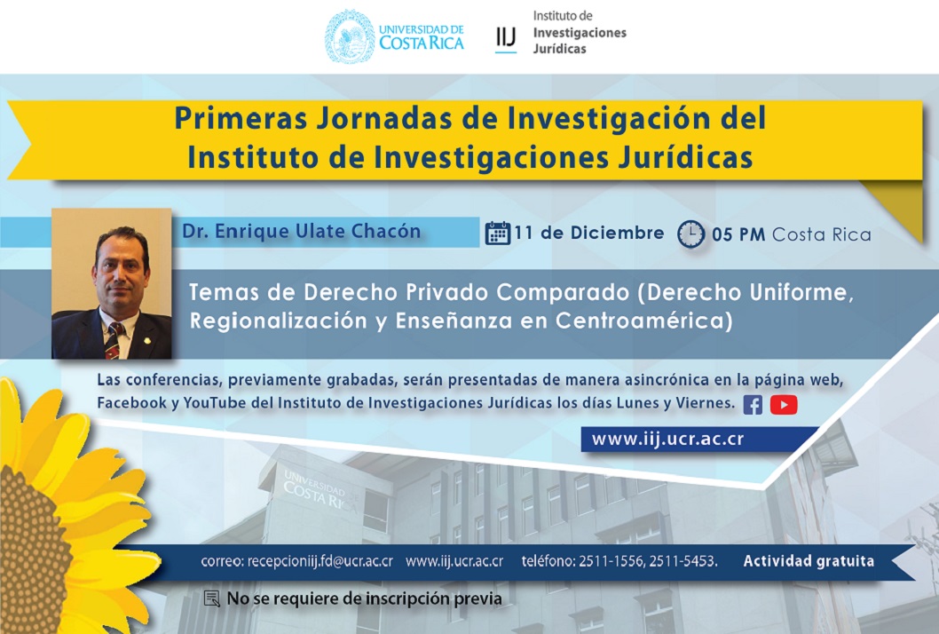  No requiere inscripción previa Visita nuestra página web: https://iij.ucr.ac.cr/ Suscríbete al …