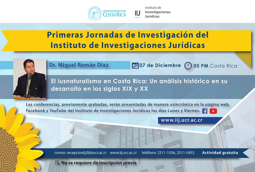  No requiere inscripción previa Visita nuestra página web: https://iij.ucr.ac.cr/ Suscríbete al …