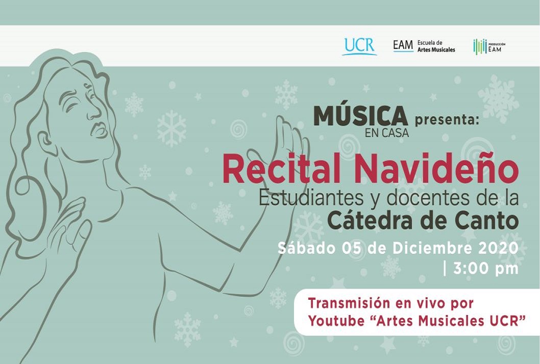  Transmisión en vivo por canal de YouTube "Artes Musicales UCR" 