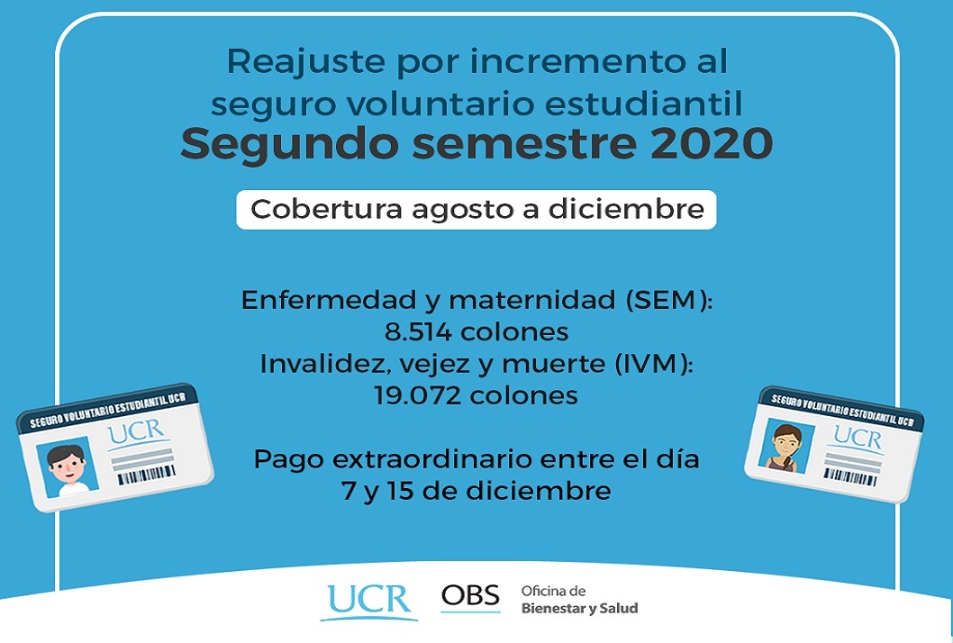  Información importante sobre el Seguro Voluntario Estudiantil. El pasado mes de setiembre la …