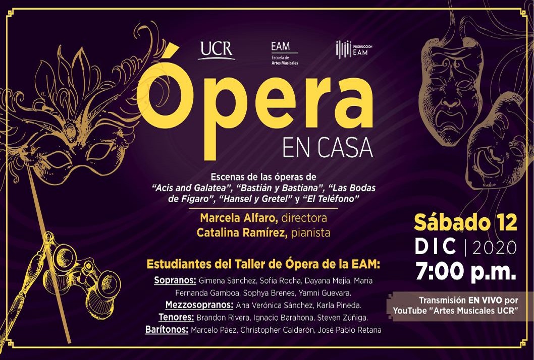  Estudiantes del Taller de Ópera de la Escuela de Artes Musicales presentan escenas de las óperas …