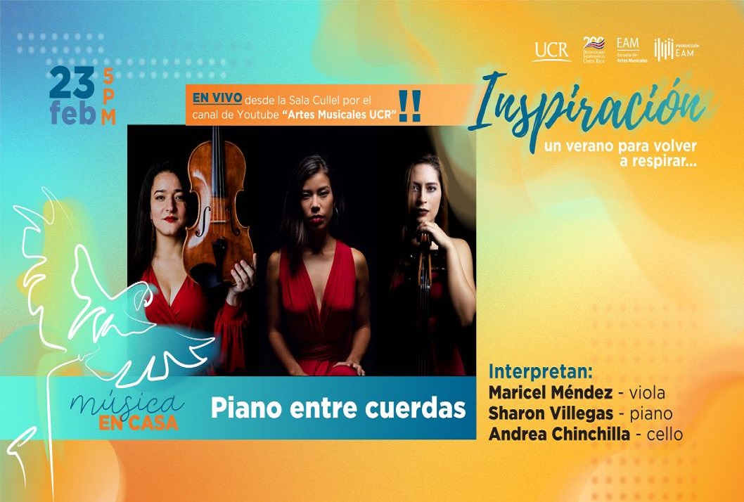  El trío conformado por Sharon Villegas (piano), Andrea Chinchilla (cello) y Maricel Méndez …