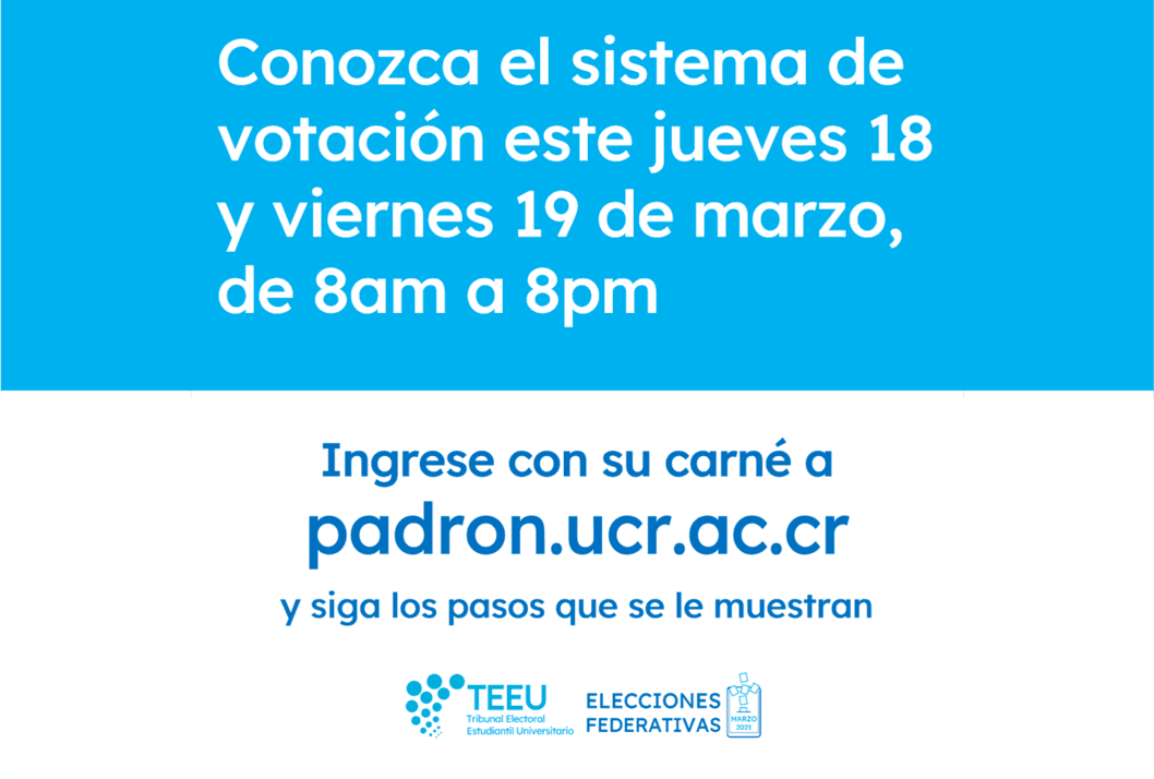  Este jueves 18 y viernes 19 de marzo se realizará la demostración del proceso de votación de las …