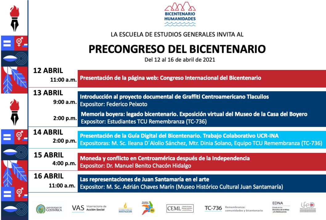  12 de abril, 11:00 a. m.  Presentación de la página web del Congreso Internacional del …