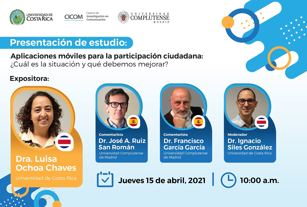  Fecha de la Presentación: jueves 15 de abril, 10:00 a. m. 