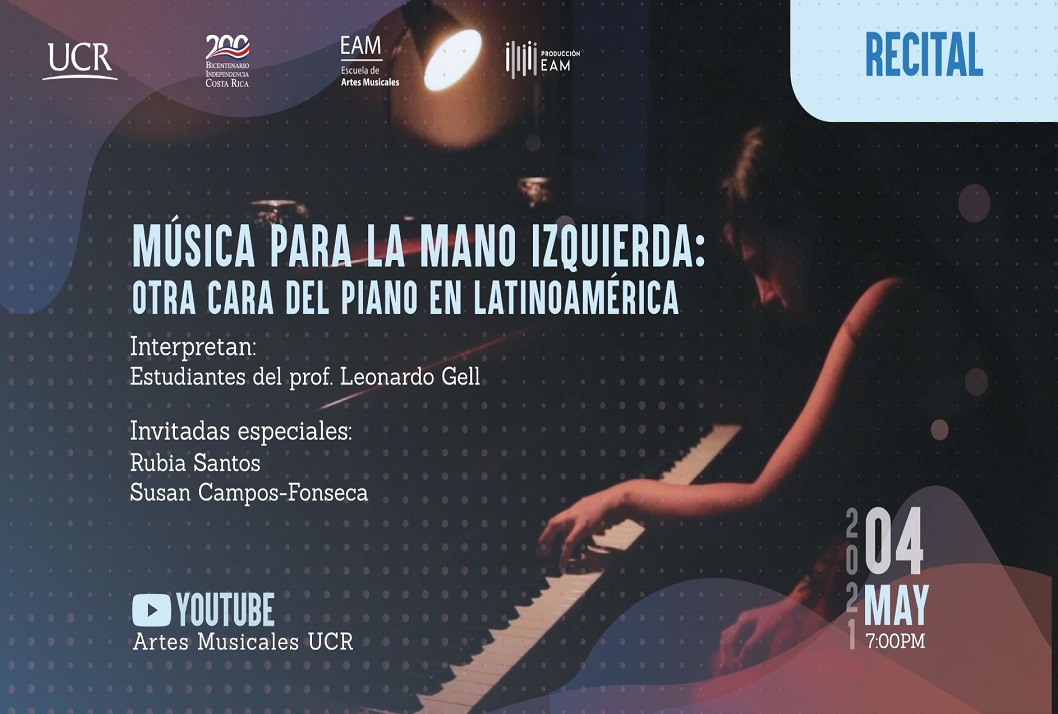  El recital “Música para la mano izquierda: otra cara del piano en Latinoamérica” está vinculado …