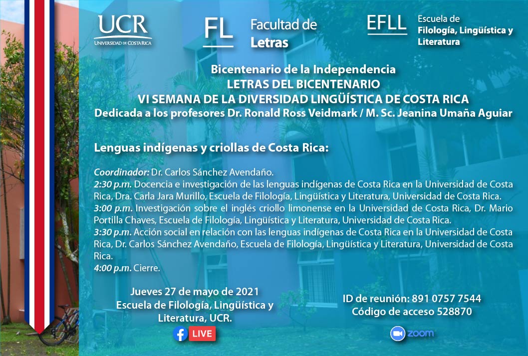  Coordinador: Dr. Carlos Sánchez Avendaño. 2:30 p. m. Docencia e investigación de las lenguas …