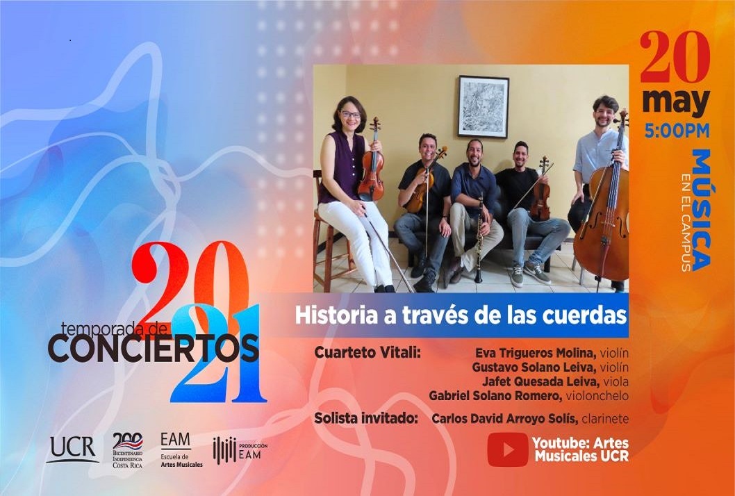  En este recital que será transmitido en vivo desde la Sala Cullell, el cuarteto presentará obras …