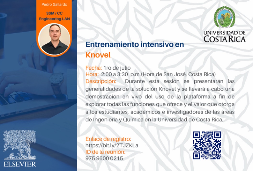  El SIBDI les invita a las capacitaciones organizadas por ELSEVIER en la base de datos Knovel. …