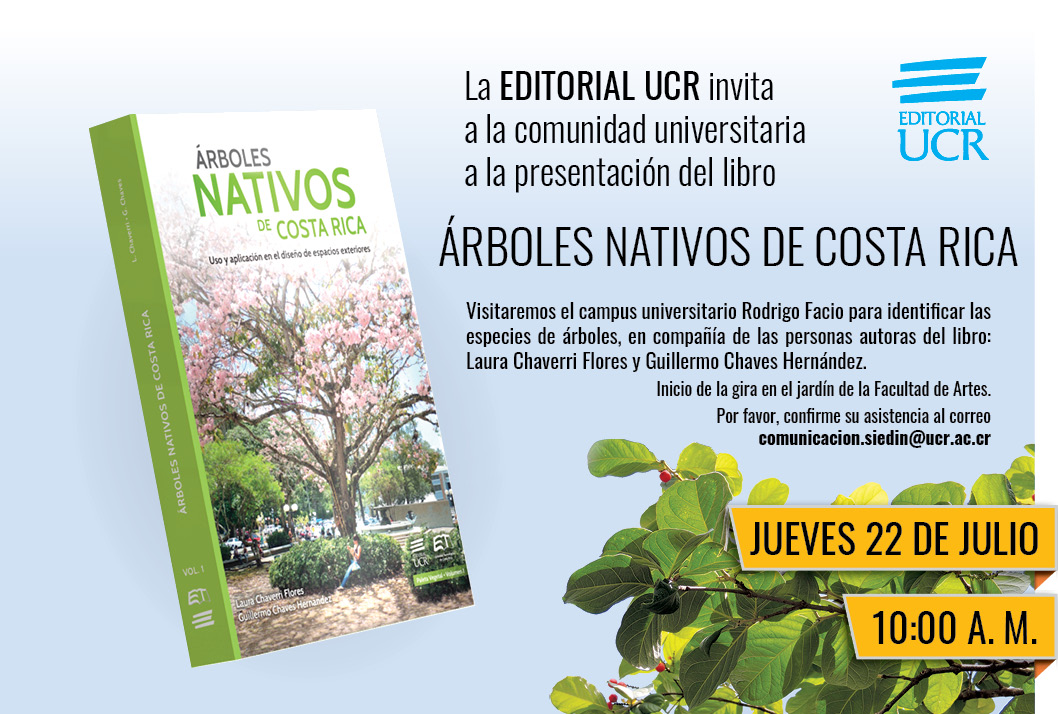  Visitaremos el Campus Universitario Rodrigo Facio para identificar las especies de árboles, en …